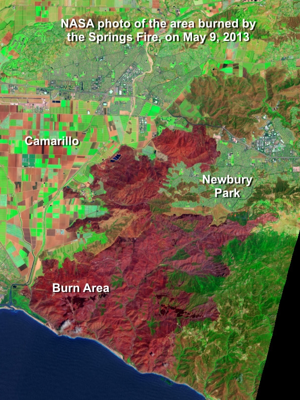 2013-05-09 Springs Fire Outline Satellite Photo.jpg