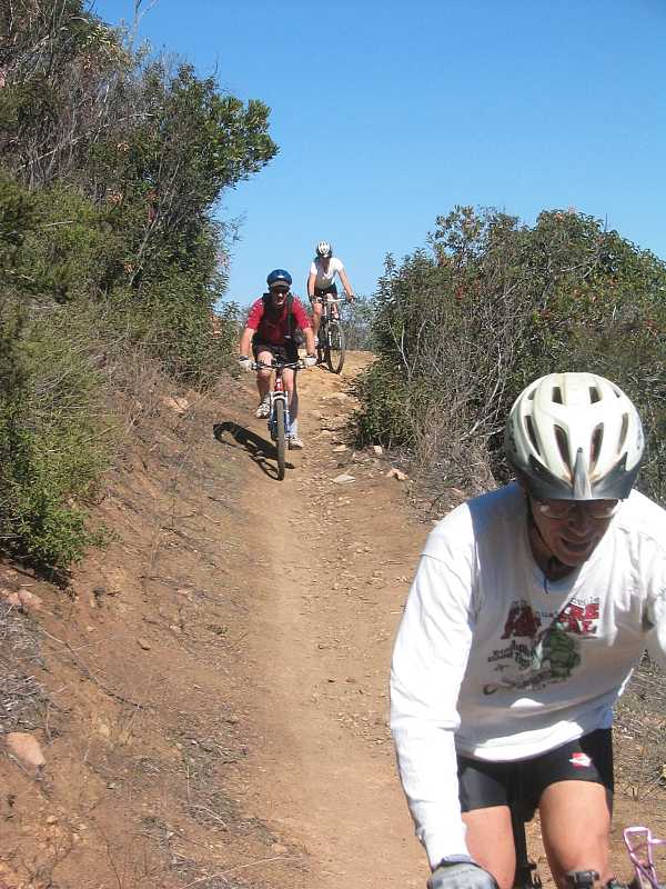 Venturacountytrails Org Photos Of Los Robles Trail West Aka Space Mountain Including The Whoop De Doos Of The Oak Creek Loop Click On An Image To See It Full Size Home Img 03 Jpg Pushing Up The Hill Just Before The Horse Corral On The Way To