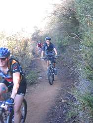 Venturacountytrails Org Photos Of Los Robles Trail West Aka Space Mountain Including The Whoop De Doos Of The Oak Creek Loop Click On An Image To See It Full Size Home Img 03 Jpg Pushing Up The Hill Just Before The Horse Corral On The Way To